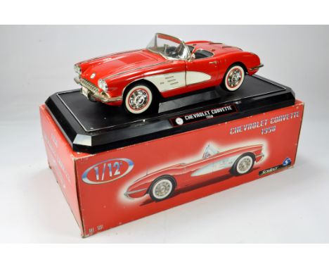 Solido 1/12 Diecast 1958 Chevrolet Corvette Set 350Z Limited Edition. NM to M in Box.
