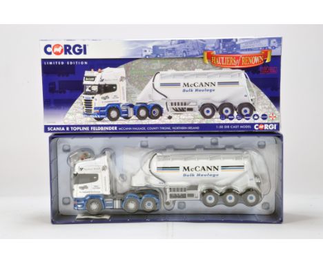 Corgi 1/50 Commercial Diecast Truck Issue comprising CC13760 Scania R Topline Feldbinder. McCann Haulage. NM to M in Box.