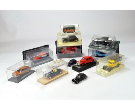 Assortment of Citroen themed diecast cars comprising various issues from different makers and scales. Atlas Norev, etc. E to 