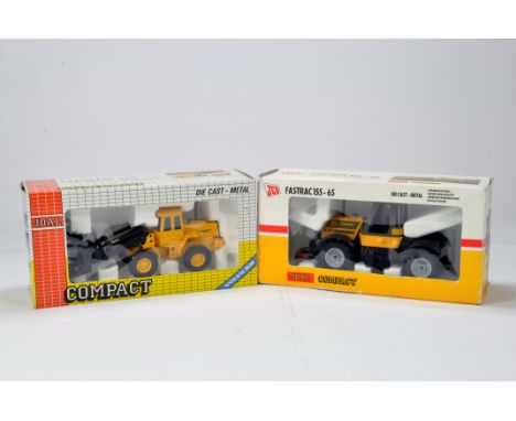 Joal 1/35 Construction Diecast Issue comprising JCB Fastrac 155-65 Tractor plus Volvo (1/50) Wheel Loader. NM to M in Boxes. 