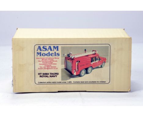 Alan Smith Auto Models (ASAM) 1/48 White Metal Kit comprising HT348A TACR2 Royal Navy Fire Engine. Complete.