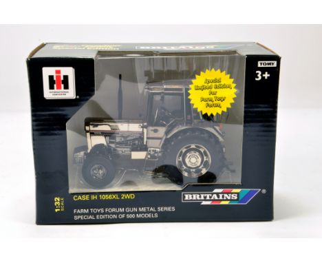 Britains 1/32 Diecast Farm Model comprising International 1056XL 2WD Gun Metal Tractor. Limited Edition is NM to M in Box.