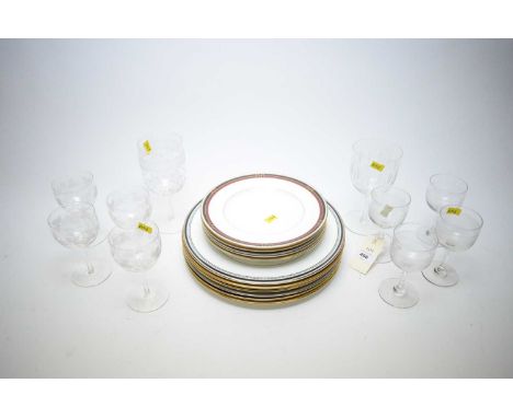 A selection of decorative plates by Royal Worcester, Coalport, Royal Doulton and others, dinner and side plates size; togethe