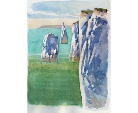 •RONALD JESTY (1926-2016) A FOLIO OF WATERCOLOURS AND SKETCHES Landscape subjects in Dorset, Somerset, Suffolk, Scotland, Maj