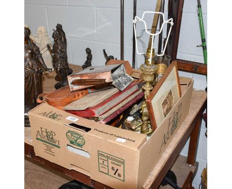 Miscellaneous, including a Copper Teapot in the Manner of Christopher Dresser, early 20th century, a large Art Nouveau copper