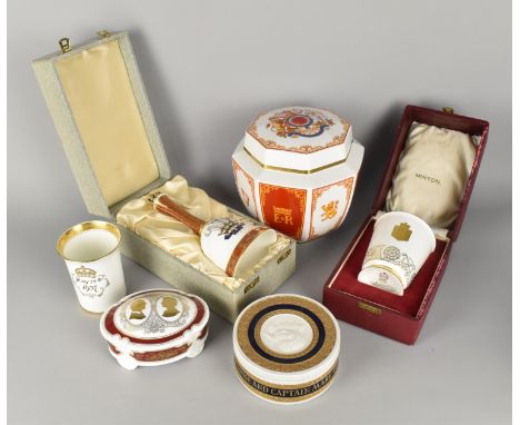A Collection of Various Commemorative wares to Comprise Limited Edition Royal Crown Derby Prince of Wales Bell in Box, Minton