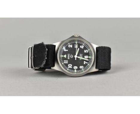 A Military Quartz Wrist Watch by MWC Zurich, 2016 with Serial Number 10LM/01530, with Black Luminous Dial, Sweep Seconds Hand