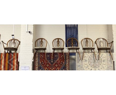 SET OF 6 ERCOL CHAIRS