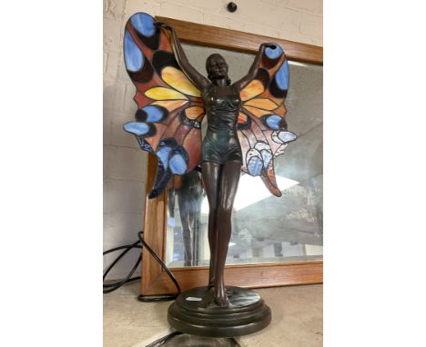 TIFFANY STYLE ANGEL LADY LAMP 53CMS (H) APPROX