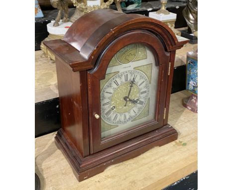 C WOOD &amp; SON WOODEN MANTLE CLOCK 36CMS (H) APPROX