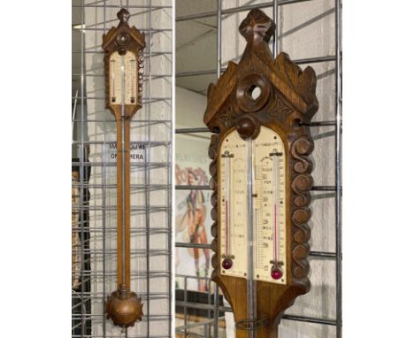 ANTIQUE STICK BAROMETER - TAYLOR &amp; SONS SITTINGBOURNE