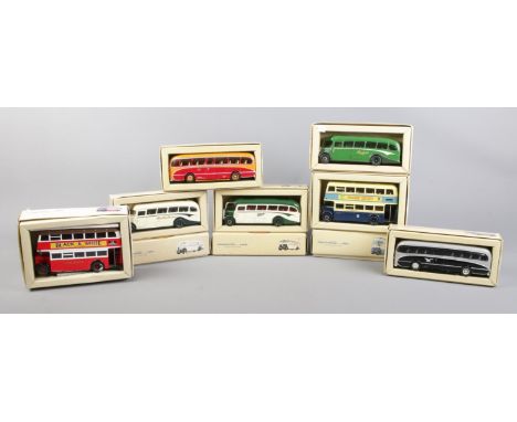 A collection of ten boxed Corgi 'Public Transport' and 'Commercials' vehicles. To include 97823 Daimler Â½ Blue Bus Service, 