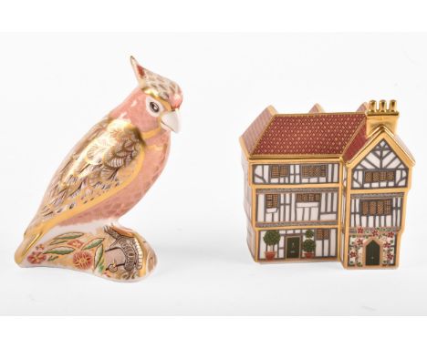 A Royal Crown Derby miniature model, Mulberry Hall Shop, specially commissioned by Mulberry Hall of York, limited edition 169