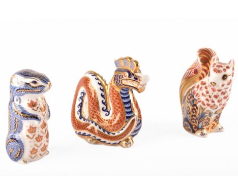 A Royal Crown Derby paperweight, Welbeck Squirrel, the first in the Sherwood Collection, exclusively commissioned by Connaugh