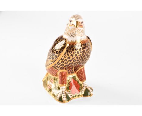 A Royal Crown Derby paperweight, Harrods Bald Eagle, specially commissioned by Harrods of Knightsbridge, limited edition 155/