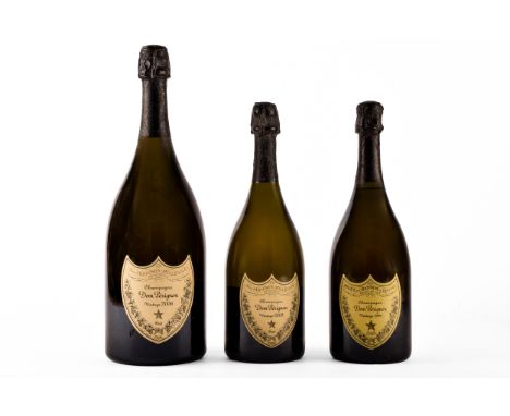 A Vintage 2006 Dom Perignon champagne brut, 1500 ml, a Vintage 2009 and 1996 Dom Perignon, both 750 ml. (3)