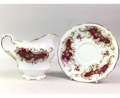 PARAGON PART TEA SERVICE, MAJESTIC PATTERN  decorated with gilt highlights