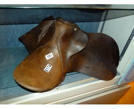 Vintage British pony saddle 