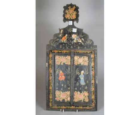 A group of seventeen Persian miniature paintings on mother-of-pearl, 20th century, mostly painted with figures on horseback, 