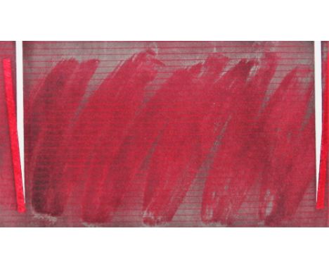 Richard Smith (1931-2016), Untitled, colour lithograph, signed, dated '73 and numbered 51/75, unframed, 30cm x 54cm. DDS 