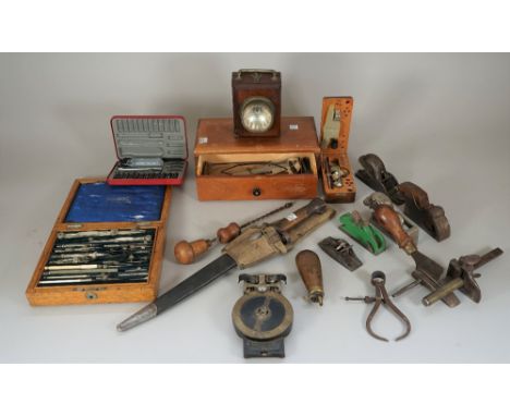 A quantity of collectables, including; a Preston bullnose plane, a French Virotype mobile typewriter, a Wilkinson Bayonet, a 