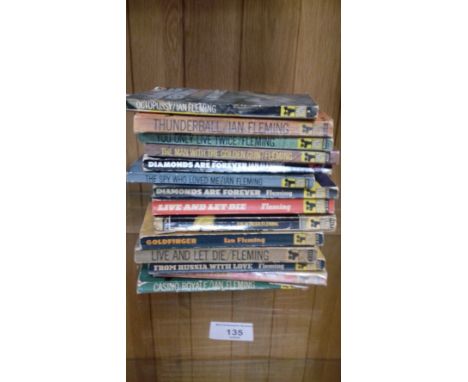 FOURTEEN JAMES BOND PAPERBACKS TO INCLUDE FIRST EDITIONS