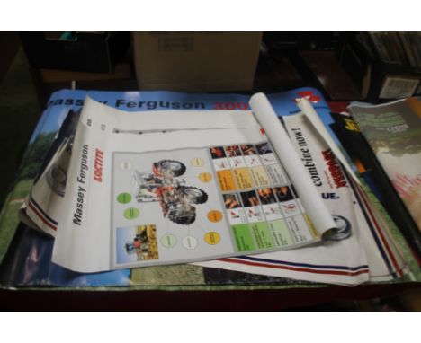 A COLLECTION OF MAINLY MASSEY FERGUSON TRACTOR POSTERS
