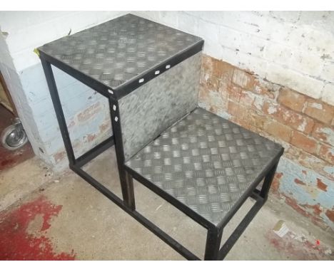A METAL INDUSTRIAL STEP