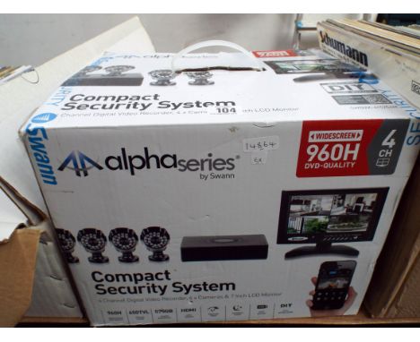A compact security system, including cameras, digital DVD recorder and monitor etc 