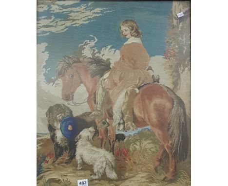 VICTORIAN FRAMED TAPESTRY