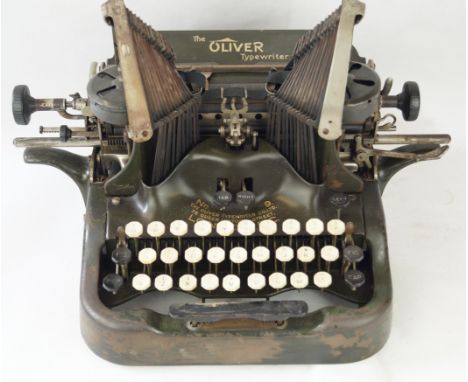 An Oliver portable typewriter model 9Circa 1915