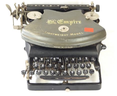 An Empire lightweight model portable typewriterCirca 1900