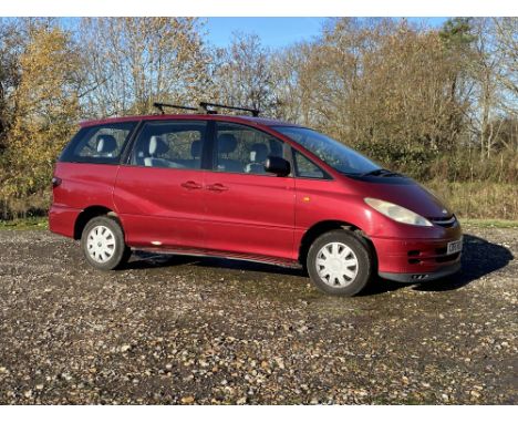 2000 Toyota Previa GS 2.4 VVti Petrol Manual.  Registration number: X366 NEO. Mileage: 167,021.8 Seater model. Finished in Me