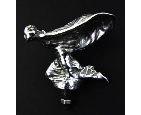 Vintage Rolls Royce Kneeling Spirit Of Ecstasy Car Mascot By Charles Sykes. Stamped 26-1.34.10cms tall.   Please note this lo