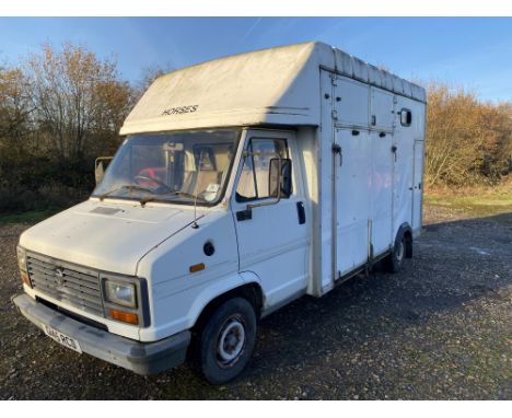 1989 Talbot Express Horse Box.  Registration number: G145 RCD. Mileage: 31,632. Family owned since new.   Converted into a ho