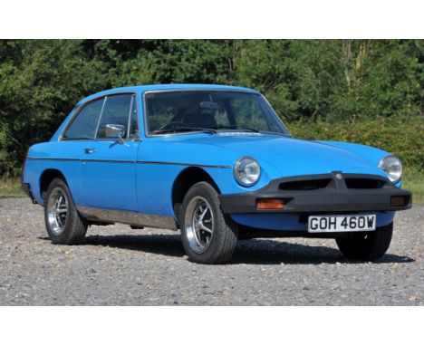 1980 MGB GT 1.8 Petrol 4 Speed Manual. Registration number: GOH 460W.Mileage showing: 107,090. Selling due to ill heath.Finis