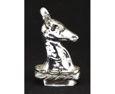 Fawn Deer head vintage car mascot. 12cms tall.Please note this lot has the standard Ewbank's standard buyers premium payable 