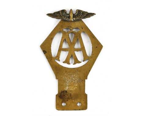 Vintage AA Light Car badge. Please note this lot has the standard Ewbank's standard buyers premium payable on top of the hamm