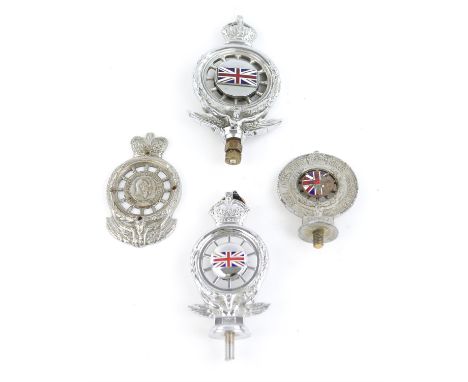 Collection of 4 x The Royal Automobile Club vintage badges. Please note this lot has the standard Ewbank's standard buyers pr