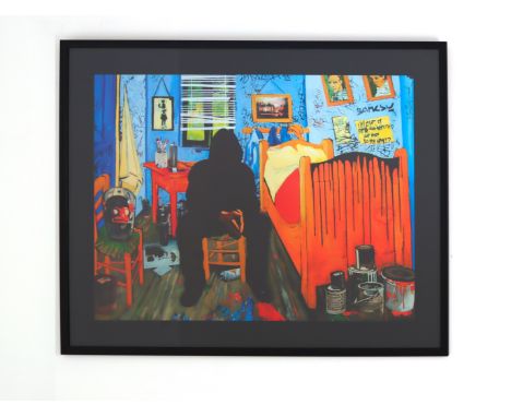Poster of "Mr. Brainwash" from 2012 Banksy vs Van Gogh and was featured at his London Show exhibition.The reason is one of Mr