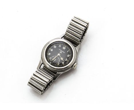 A rare WWII period Longines Greenlander officer's wristwatch, also known as one of the Dirty Dozen and only 8,000 Longines we