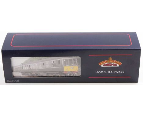 A Bachmann No. 32-901 Class 108 DMU 2-car gift set (Network East) housed in the original card sleeved box