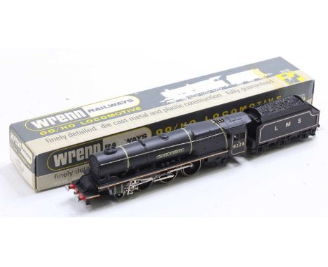 W2241 Wrenn 4-6-2 loco &amp; tender ‘Duchess of Hamilton’ LMS lined black 6229 (NM) (BVG) No packer number, feint tape marks 