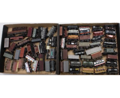 Approx 60 various manufactured and kit built 00 gauge items of rolling stock to include Hornby, Bachmann, Mainline and others