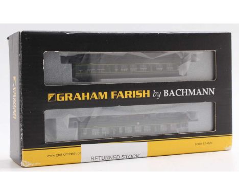 G.Farish by Bachmann N gauge 371-886 class 108 3-car DMU BR green. Box marked ‘Returned Stock checked &amp; tested, sold as s