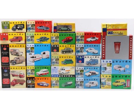 24 boxed Vanguards 1/43 and 1/64 scale modern release diecasts to include a Taxis of the World Vauxhall Cresta, a Vanguards R