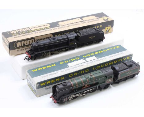 A Wrenn Railways boxed locomotive group to include a W2224 BR goods class 2-8-0 locomotive and tender No. 48073 to cabsides, 