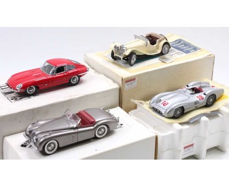 A collection of 1/24 scale Franklin Mint boxed and part boxed diecasts to include a Mercedes Benz 1954 W196R race car, a 1/24