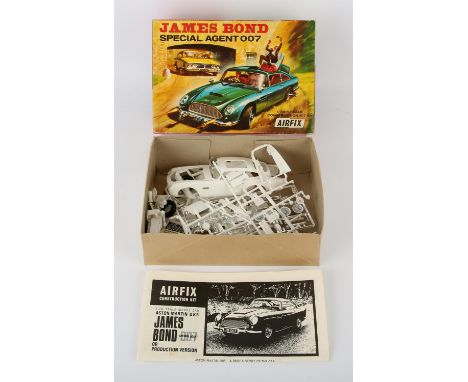 James Bond - Airfix Special Agent 007 Aston Martin DB5 1:24 scale plastic model kit, Pattern No 823, from 1965. 