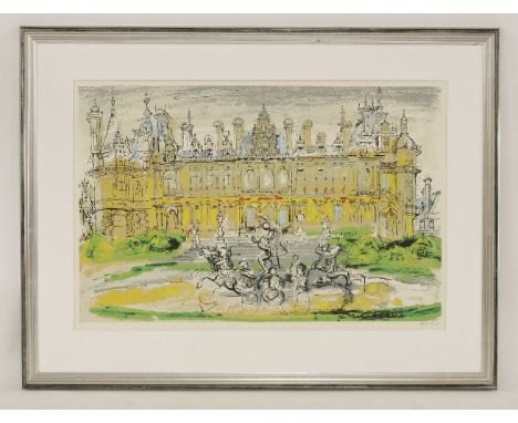 *John Piper (British, 1903-1992)WADDESDON (Levinson 423)Lithograph printed in colours, 1977, signed and numbered 40/75 in pen